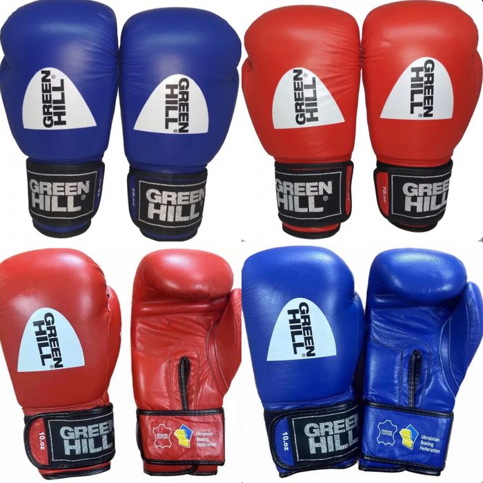 Боксерские перчатки Green Hill Knock с печатью ФБУ