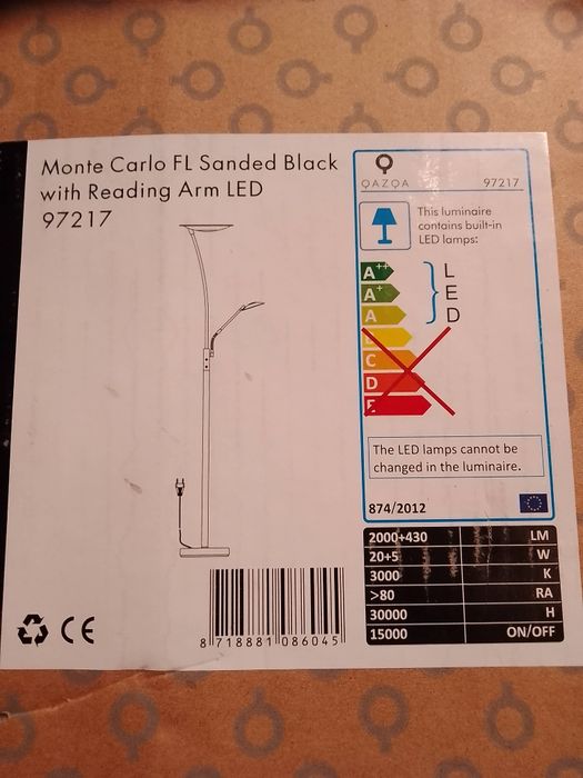 Lampa stojąca nowa uszkodzona