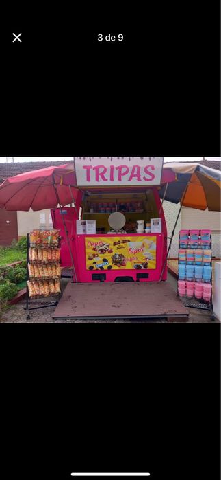 Reboque venda ambulante