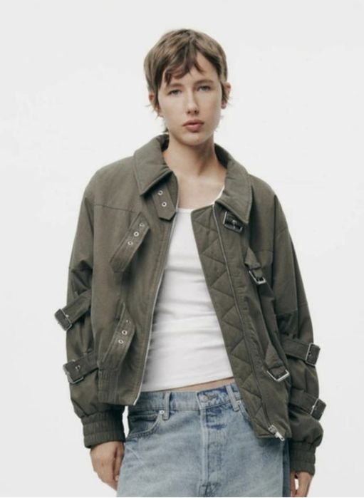 куртка бомбер оверсайз Zara