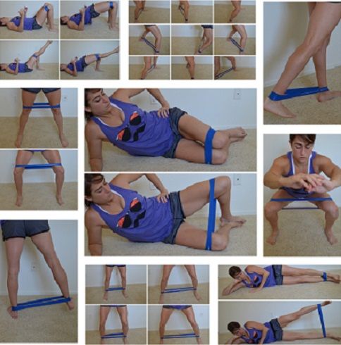 Pack de Bandas Elásticos de Resistência para Ginástica em Casa