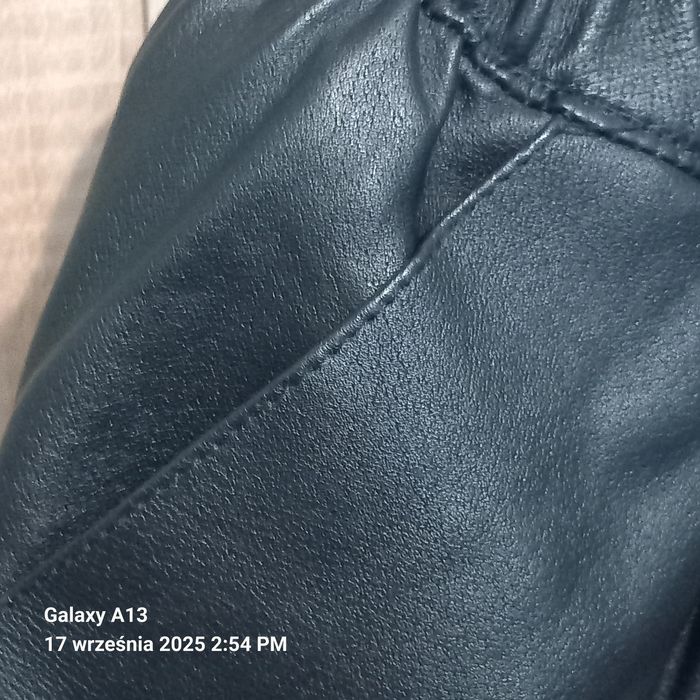 Spodnie damskie skóra naturalna na motor