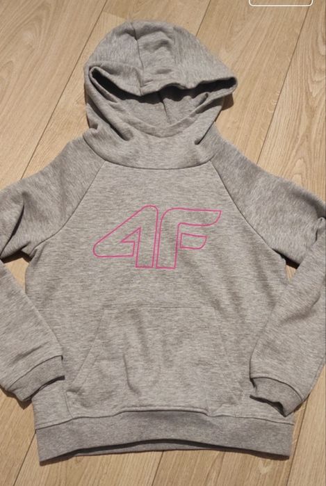 Bluza z kapturem 4f szara