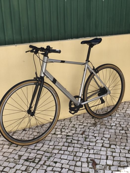 Bicicleta Estrada flat bar  city bike  btwin triban
