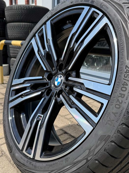 Nowe koła 20 cali BMW serii 5 i5 G60 G61 G68 6 G32 czarno srebrne ramienne