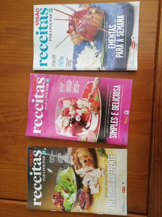 6 revistas Culinaria coleção Visão