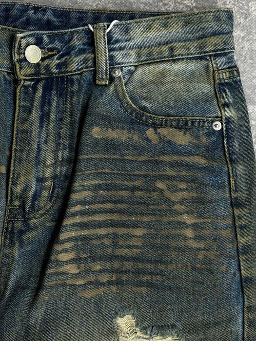 Джинси сині baggy faded jeans archive opium distressed джинсы S M L