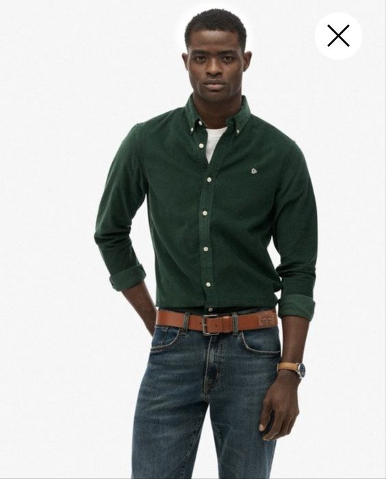 Koszula meska sztruksowa