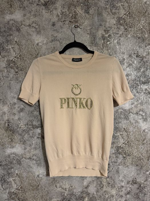 Футболка pinko бежева