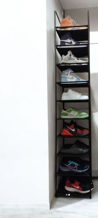 WYSOKI Regał modułowy 173 cm na buty organizer ekspozytor szafka LOFT