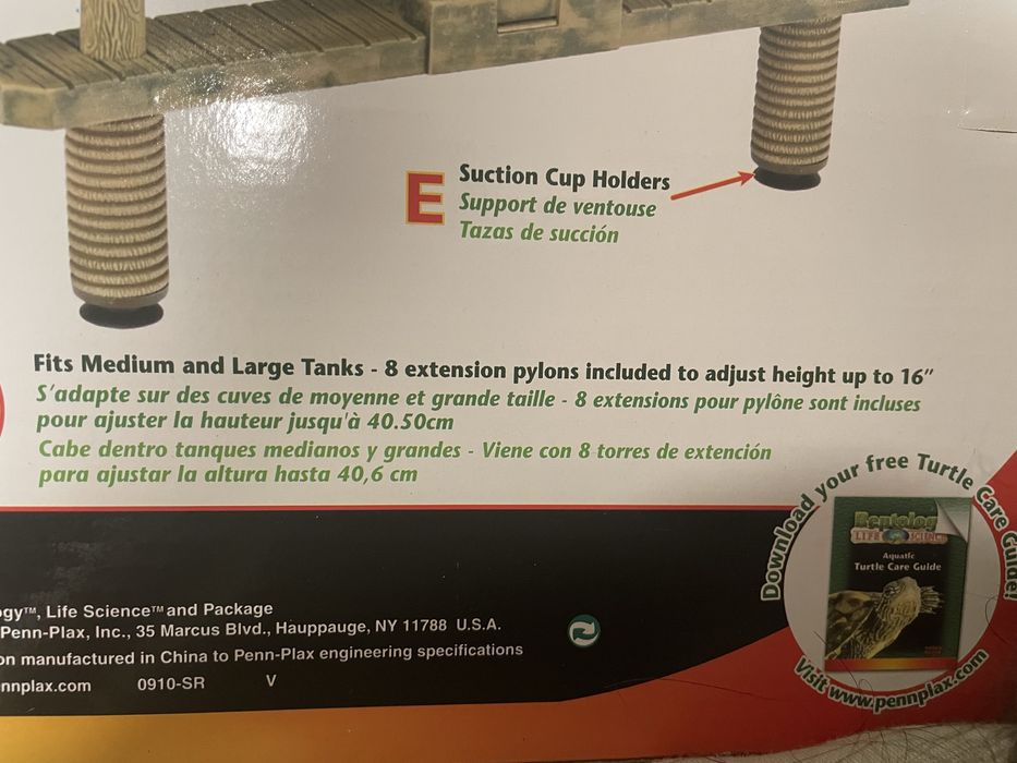 Plataforma para aquário tartarugas