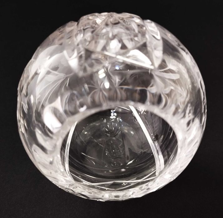 Kula Kryształ PRL puzderko bomboniera bombonierka