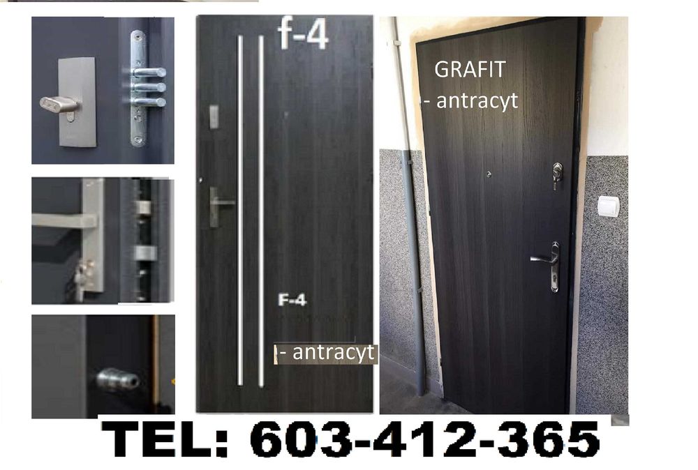 Drzwi ZEWNĘTRZNE drewniane i metalowe z MONTAŻEM ocieplone