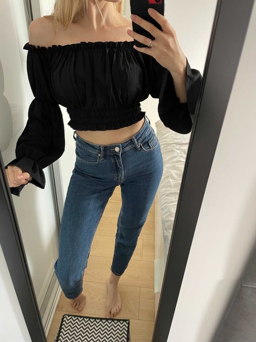 Bluzka hiszpanka czarna