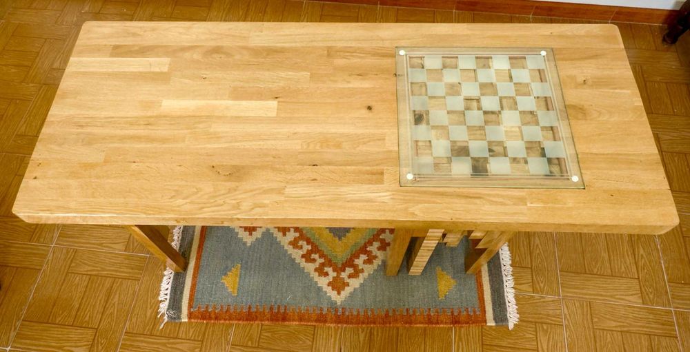 Mesa de xadrez/mesa de centro. Chess table/coffee table
