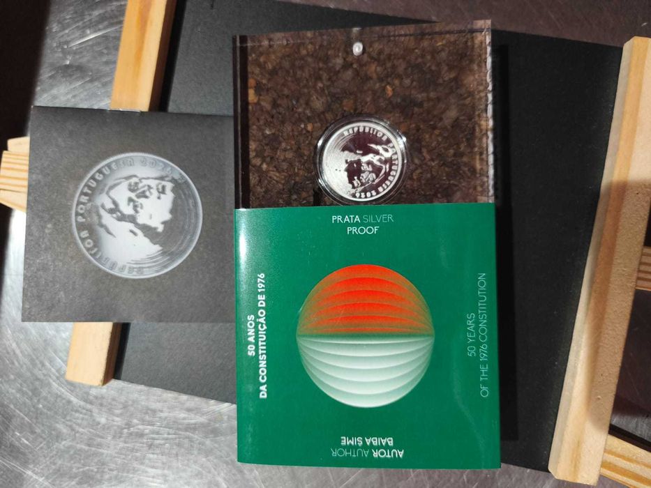 moeda 2,50€ prata proof 50 anos da constituição  2026