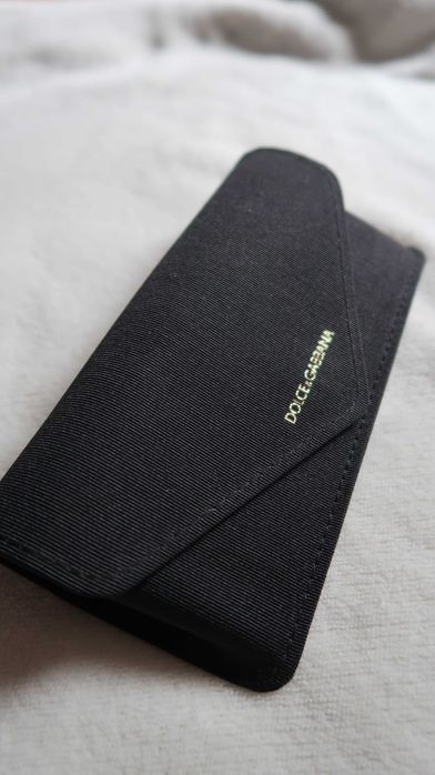 Dolce & Gabbana etui na okulary czarne eleganckie