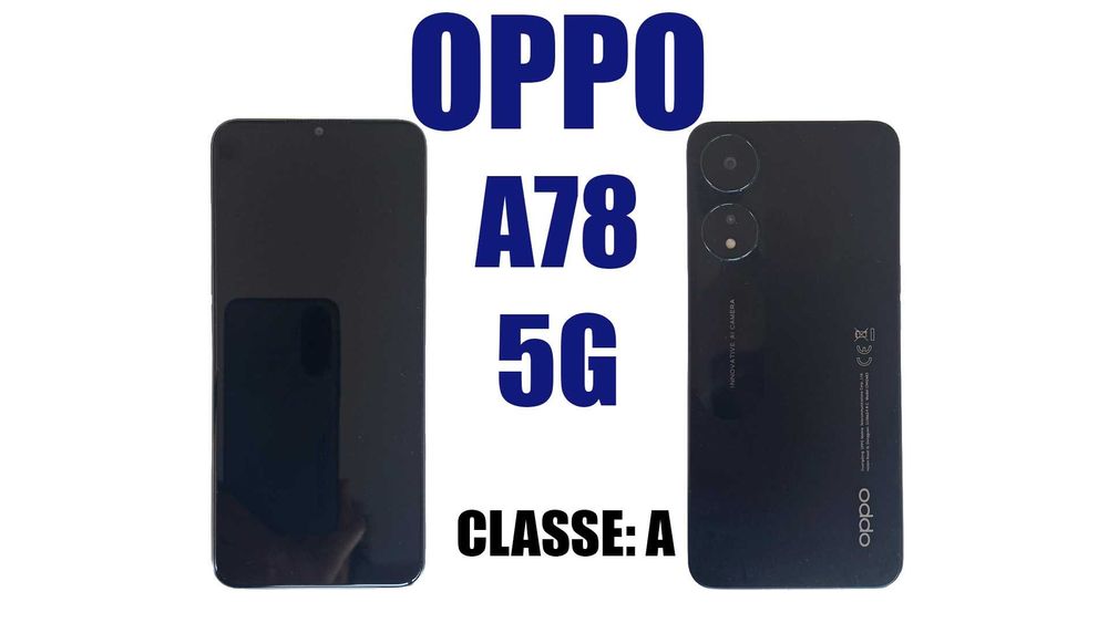 Telemóvel OPPO A78 5G ecrã 90hz bateria:5000mAh(rápida) avaliado: 180€