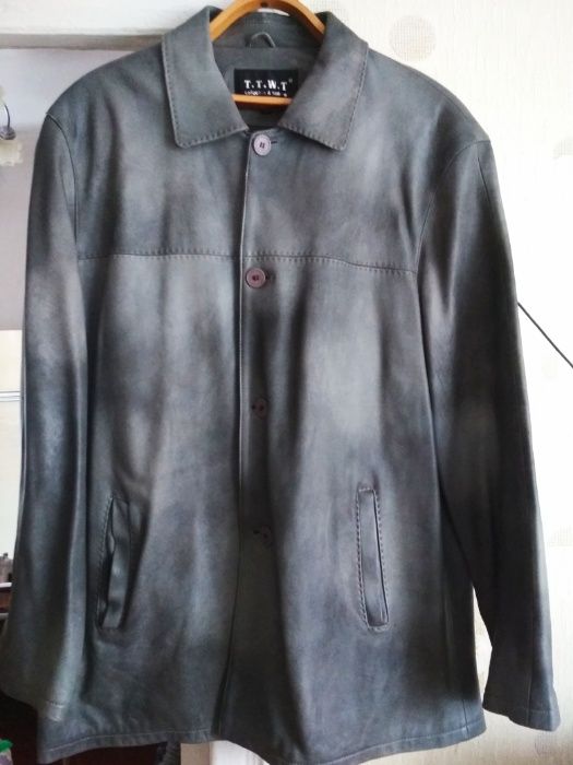 Куртка кожаная Весна/осень. Мужская.