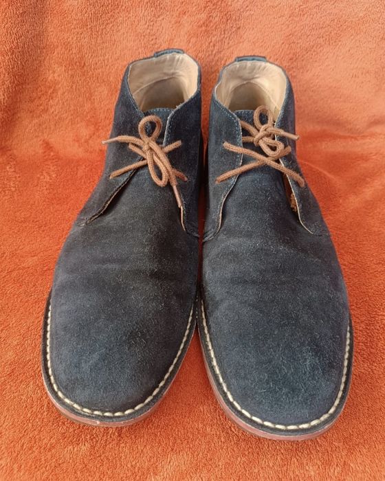 Geox rozm. 46 ,granatowe, skóra zamszowa