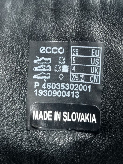 Черевики шкіряні Ecco Tredtray W Hydromax  36р.