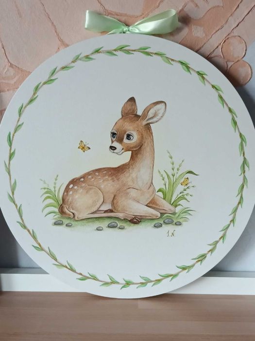 Картина акварельная "Алиса" 30х40см