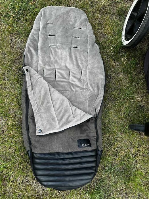 Коляска прогулянкова cybex priam  Platinum, дощовик, зимовий конверт