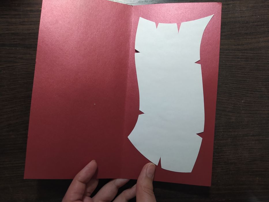 Открытка поздравительная ручная работа Влюблённые сердца