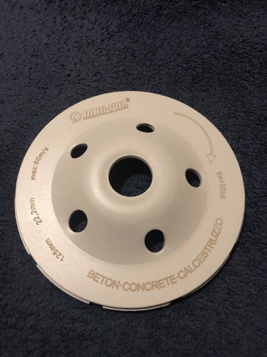 Алмазний диск для шліфування бетону 125 мм