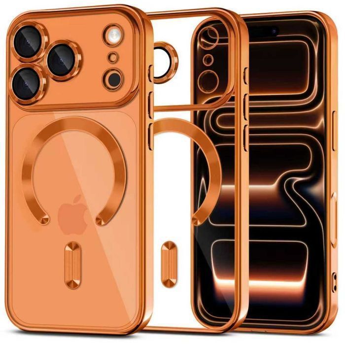 Tech-Protect MagFlex MagSafe iPhone 17 Pro Max shiny cosmic orange