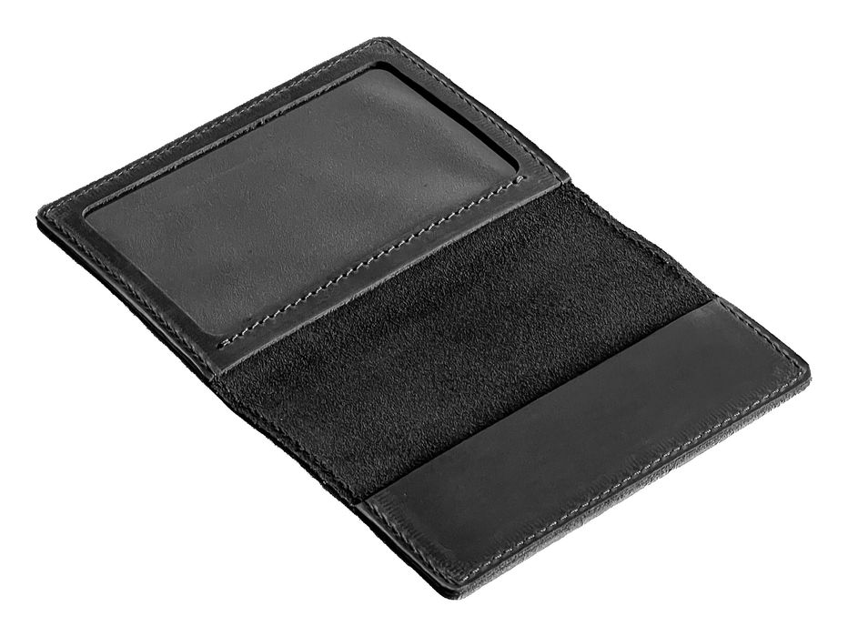 Шкіряна обкладинка для військового квитка vk1(4) чорна