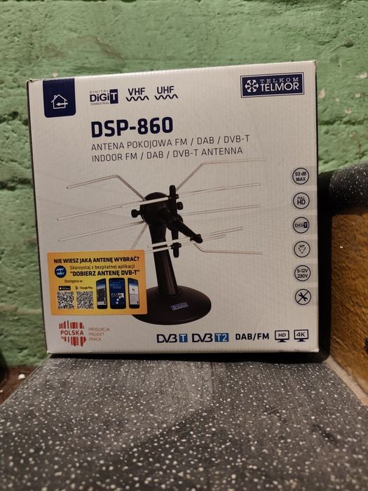 Antena TV pokojowa TELMOR DSP-860