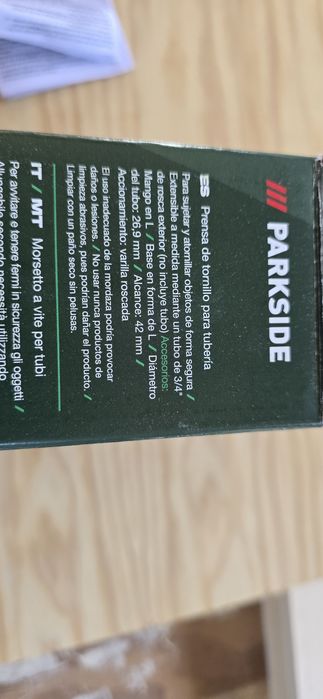 Prensas de aperto para tubo 3/4, Parkside (novas)