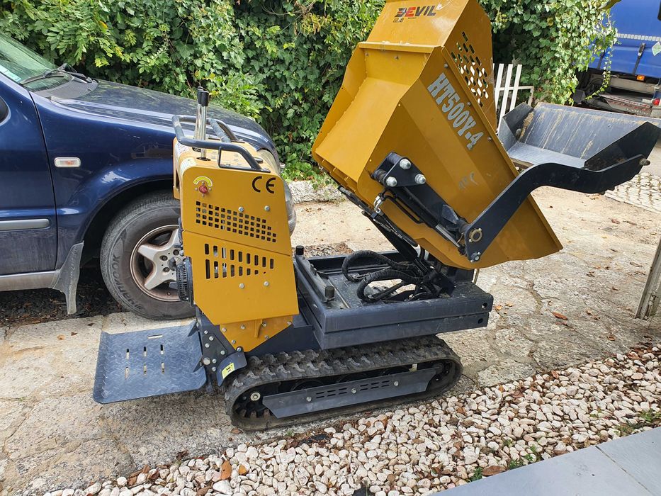 Minidumper, 500kg de carga, elevação e pá