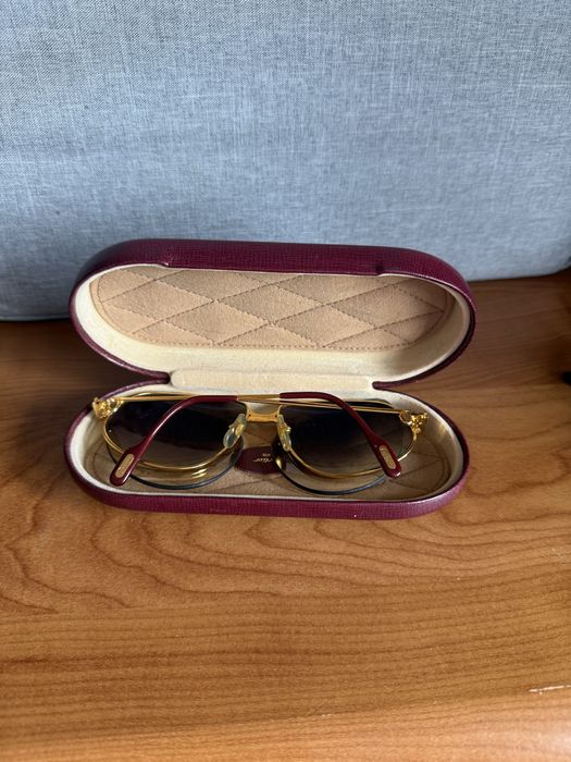 Oryginalne Okulary Cartier Panthère 56/14 – Pozłacane 18K