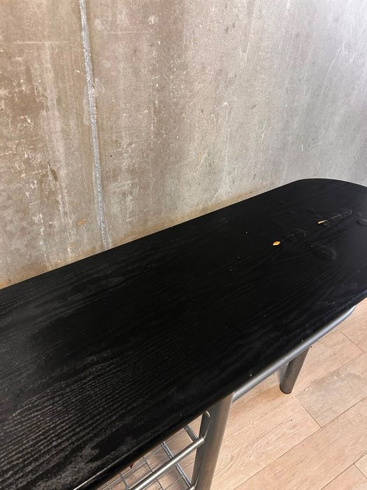 Mesa Alta de Cozinha / Balcão de Bar com Prateleiras