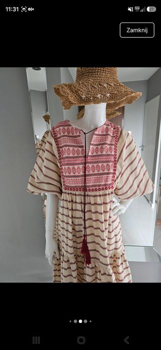 Sukienka boho, Mango  rozm. S
