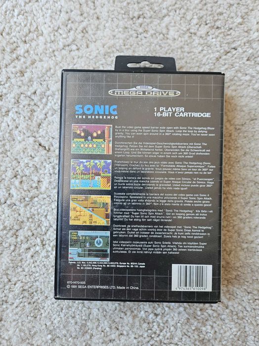 Sonic the Hedgehog | Sega Mega Drive | Completo | Caixa + Manual