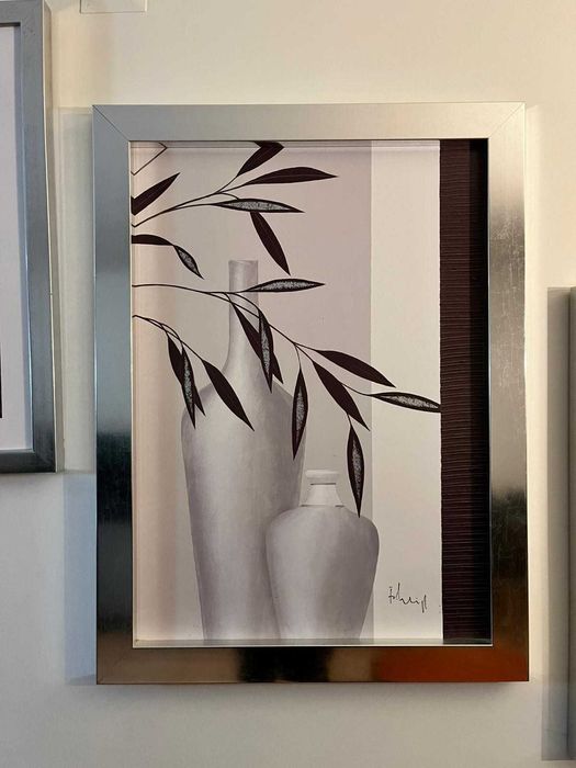 Quadros decorativos e espelho - Conjunto 6 quadros e um espelho - 70 €