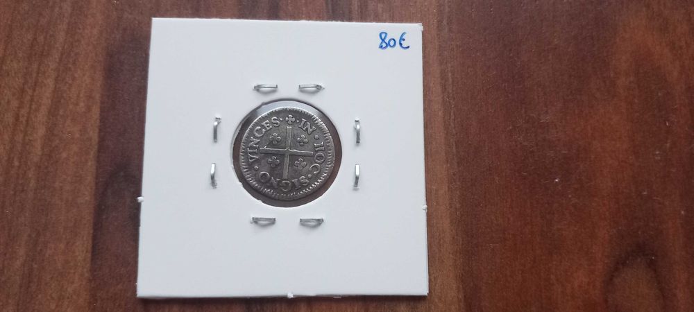 Moeda 1/2 Tostão D. Pedro II