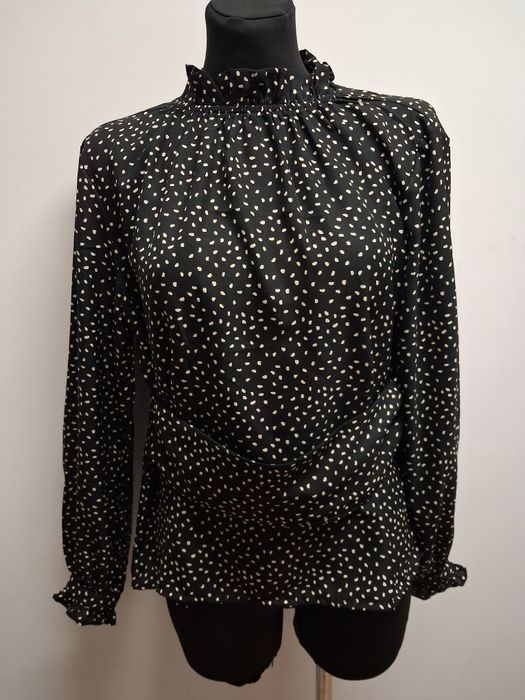 Sinsay bluzka koszula damska elegancka w groszki M