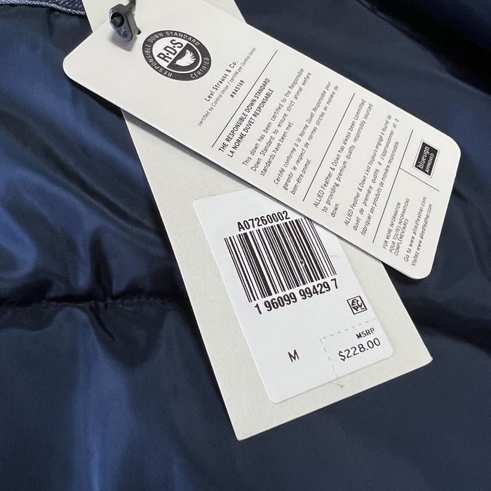 Levis Down Puffer оригинал новый тёплый зимний пуховик куртка (NEW)