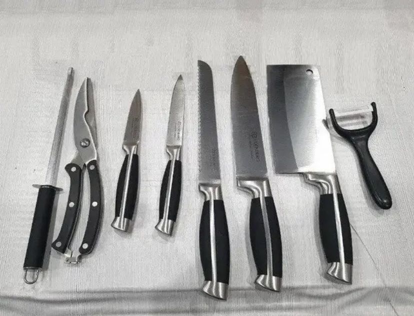 accent Ellende Gladys Набор ножей на подставке 9 предметов Edenberg 3611: 1 200 грн. - Посуда /  кухонная утварь Киев на Olx