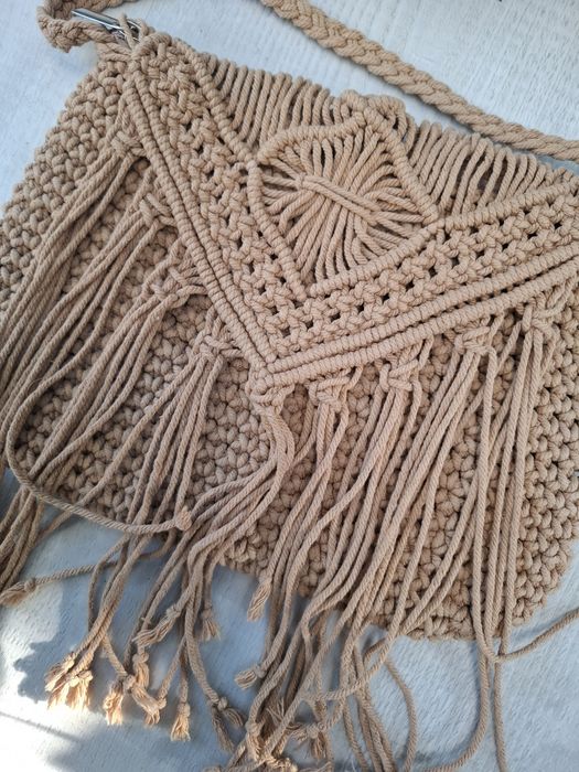 Сумка плетена кросбоді