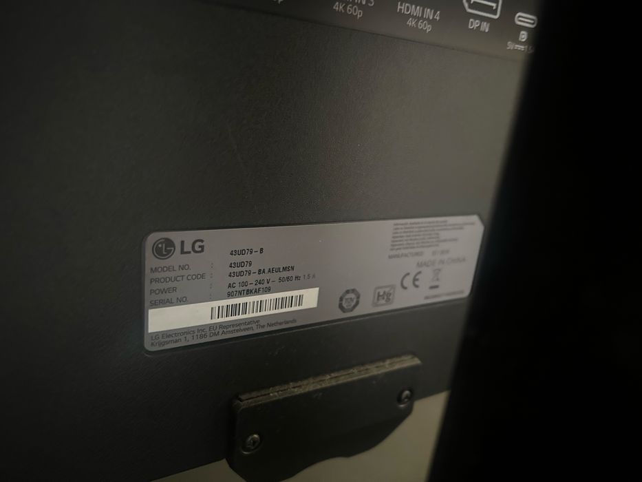 Monitor LG 43” - ultra hd 4k - 43UD79