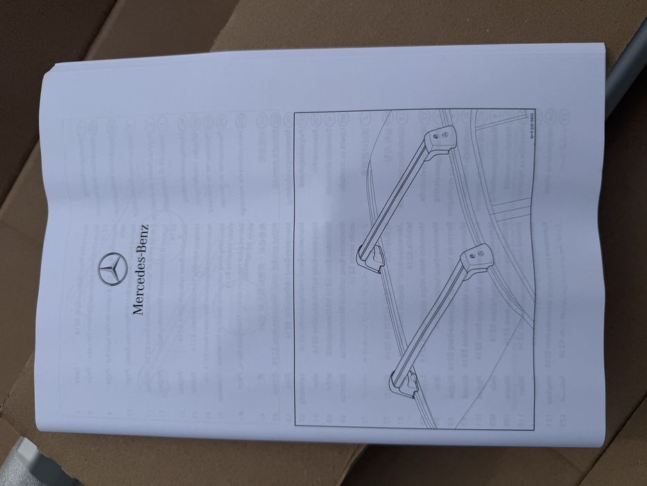 Barras Tejadilho Mercedes E Novas Originais Novo modelo