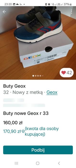 Nowe buty Geox r 33