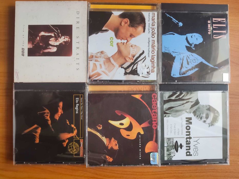 CDs Dire Straits, Elis Regina, Caetano Veloso, Gal Costa, Mário Laginha.