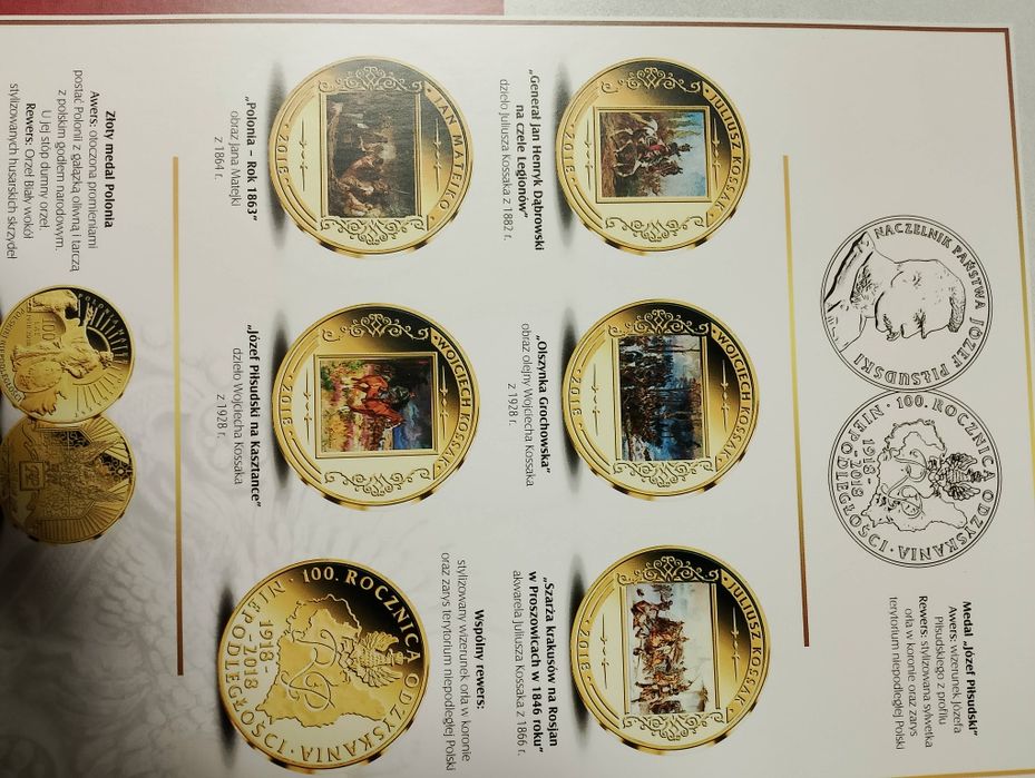 Mennica Polska na 100 Lat Polskiej Niepodległości Droga Do Wolności