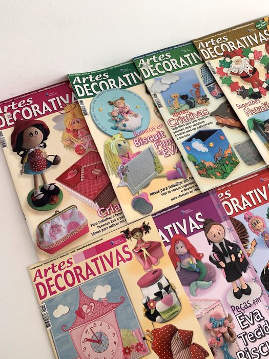 Conjunto de 8 Revistas Artes Decorativas